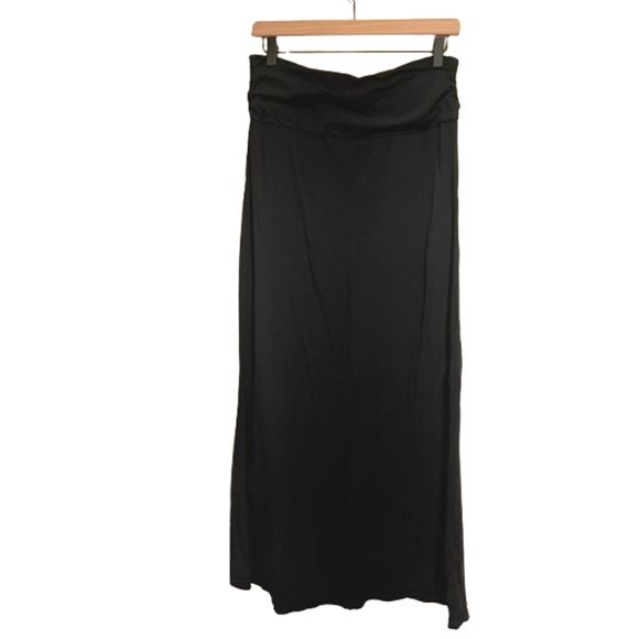 The North Face heather black cotton/modal blend lightweight maxi skirt S - Picture 1 of 6